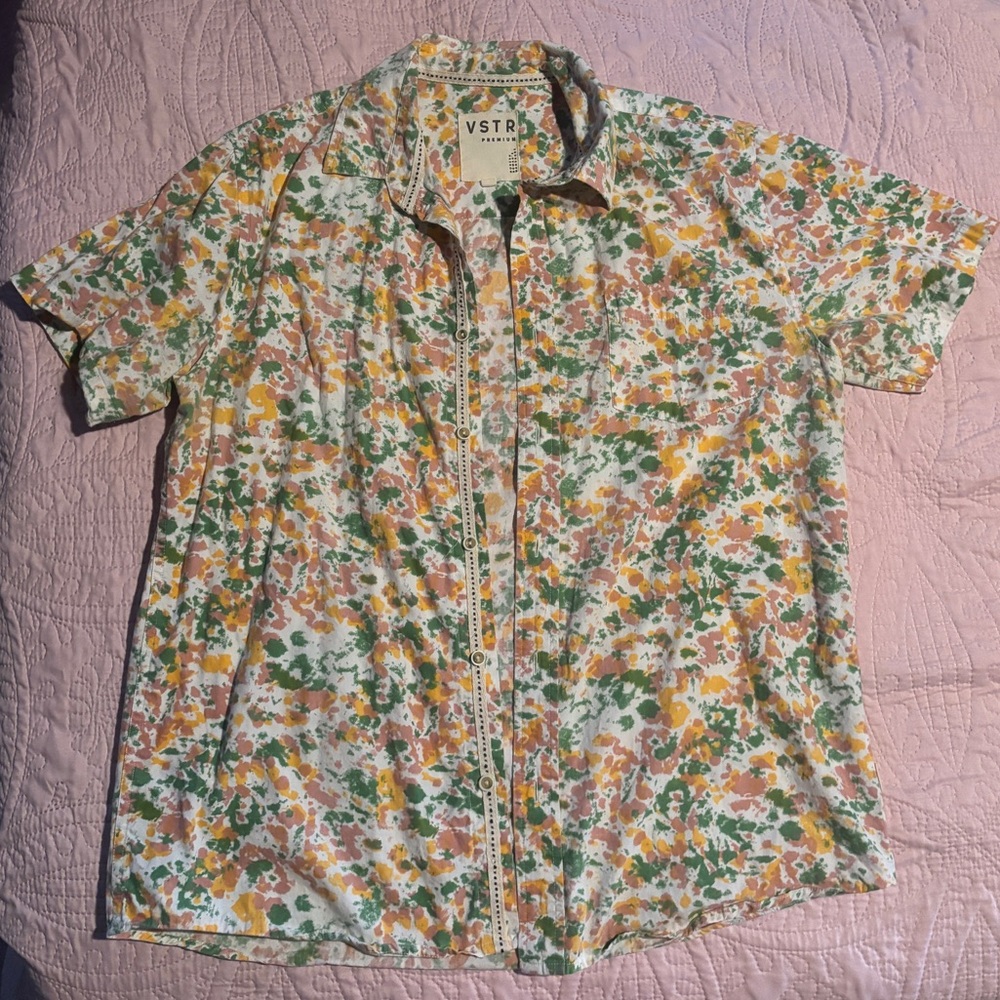 VSTR Premium Multicolor Button-Up Shirt LARGE